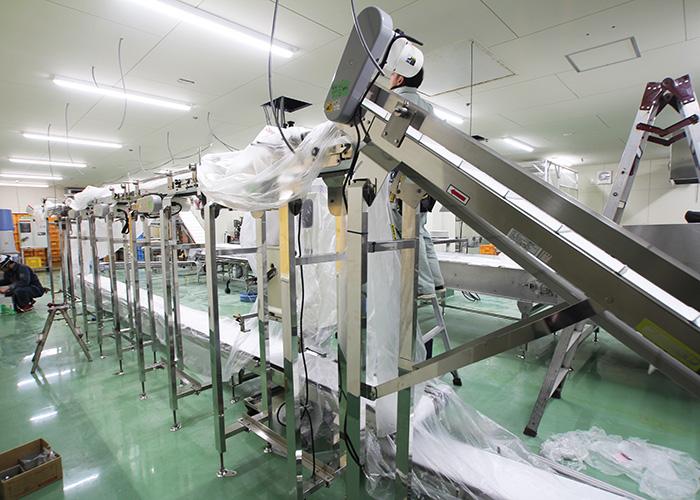 搾汁ライン2設置中